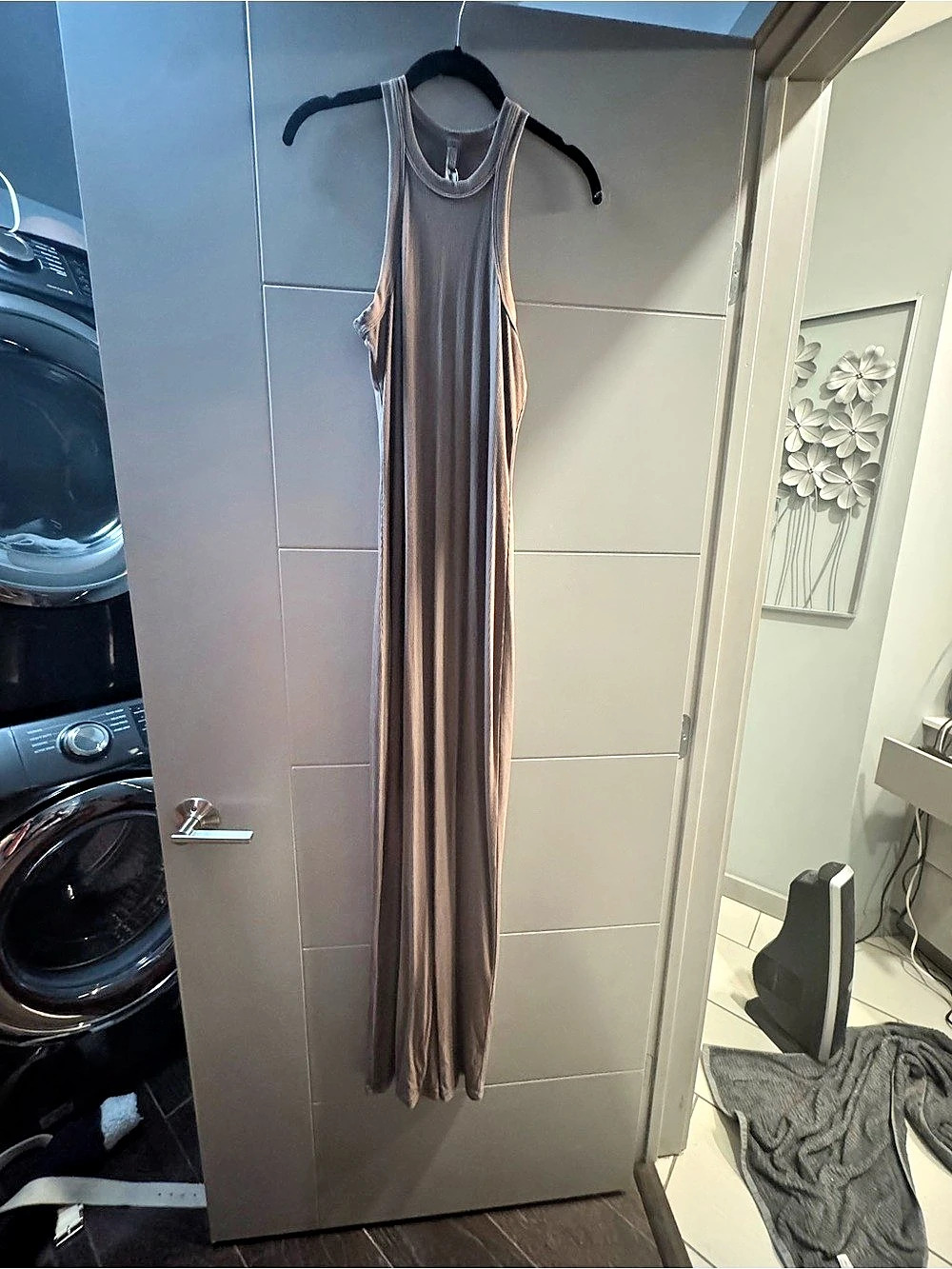 SKIMS Soft Lounge Long Tank Dress Maxi Tank Dress in Brown Size Medium NWT